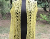 Lace Scarf Dandelion Yellow