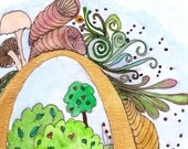 Illuminated Letters - Custom watercolor painting by melanie j cook