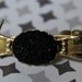 Miner's Tie Clip with Coal Center- Goldtone with Shovel and Pickaxe- Vintage 1980s