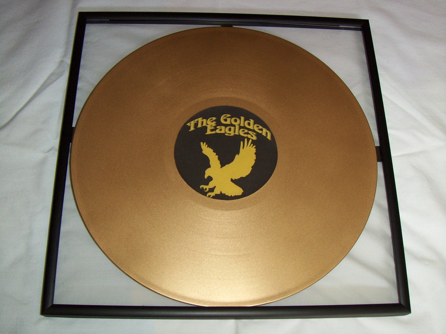 Custom Gold Record Album Award Plaque - FRAMED - Sales Award
