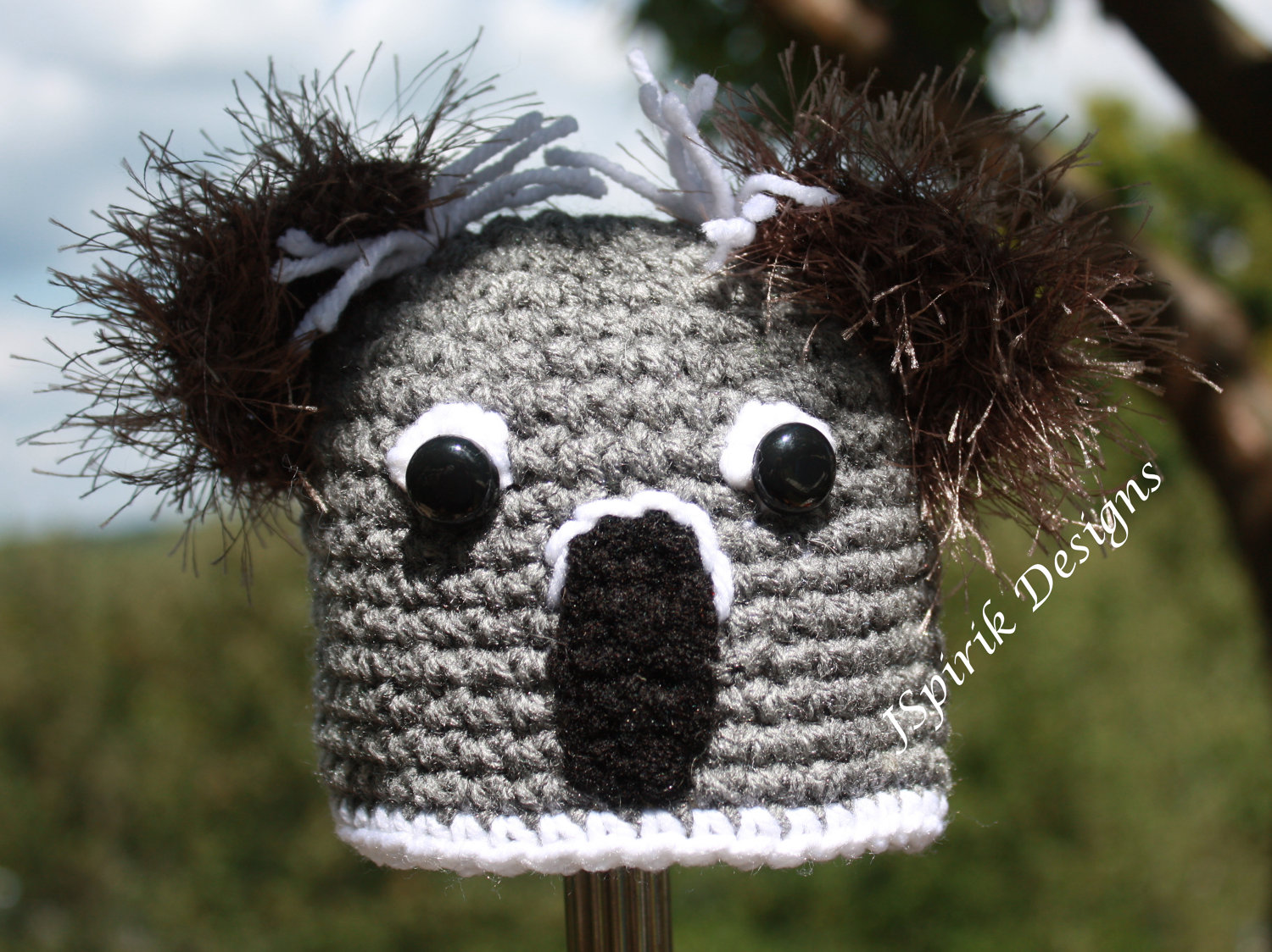 Pattern for a Crochet Little Koala Bear Hat for Baby through Child Photo Prop PDF