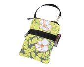 iPhone 5 Case iPhone 4 Case iPod Case Blackberry Case Camera Case / Plus extra zipper pocket - Fast Shipping - Clematis Canopy Fabric