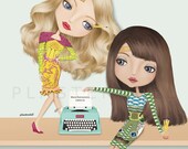 Plasterdoll Ads for Mary Katrantzou 10 x 12 inches Art Print