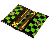 Duct Tape Card Wallet - Lime Green & Black