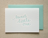 Little One Boy Letterpress Card
