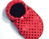 Disco Red Soft Soled Baby Shoes 0-6mo