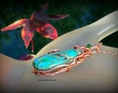Autumn Copper with Turquoise SeaSediment Jasper