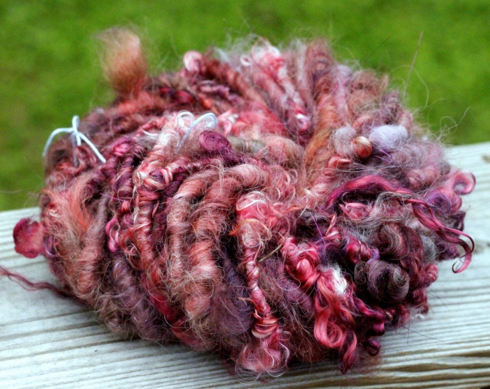 Handspun Art Yarn- Wine Tasting- Signature TextureSpun Artisan Yarn