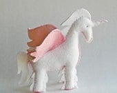 Unicorn KIT - Includes: pdf, wool blend felt sheets, felting needle, sewing needle and cotton threads