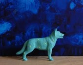dog turquoise// the strange planet