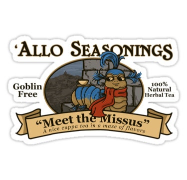 individual die cut Meet the Missus sticker
