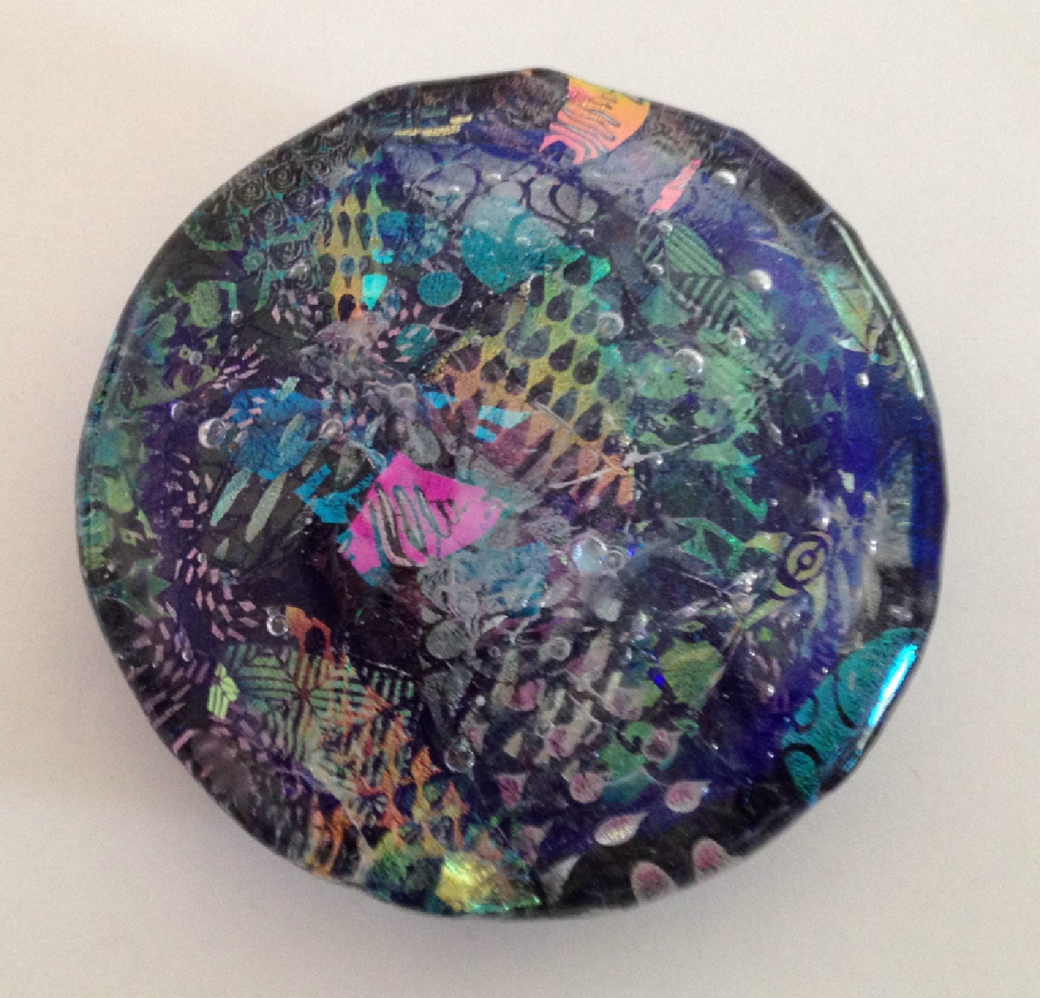 Glass Paperweight - Wild Worm Hole Ride