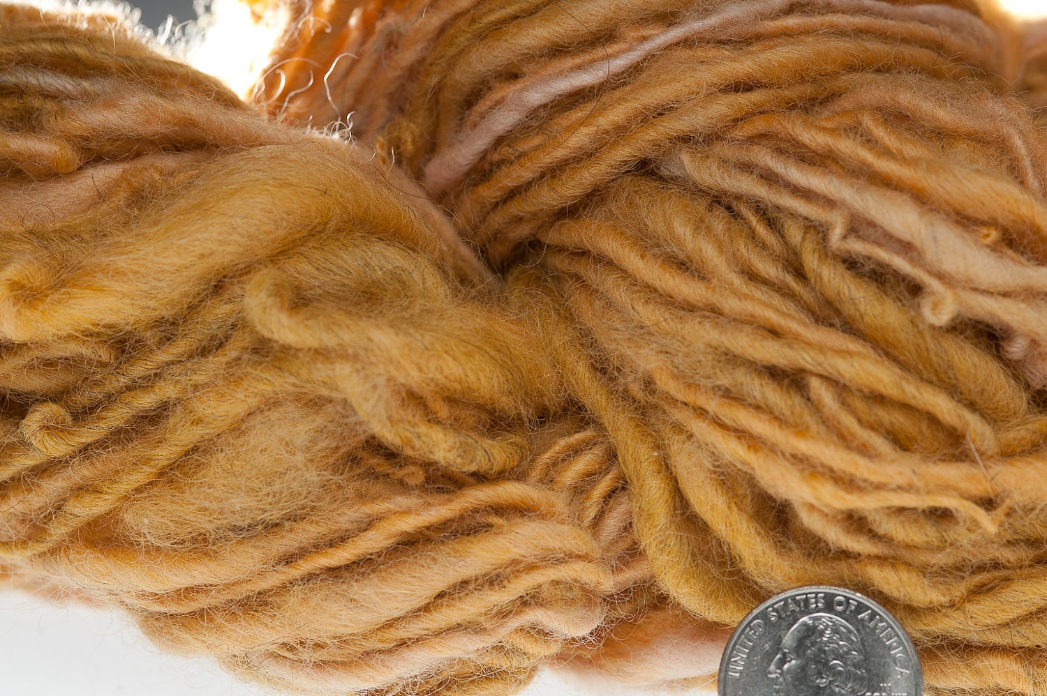 Mellow Yellow 3 alpaca mohair wool angora naturally dyed eco friendly yarn 106 yards
