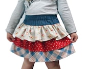 Ruffle-icious Skirt INSTANT DOWNLOAD PDF Sewing Pattern for Girls Sizes 1-2, 3-4, 5-6 and 7-8