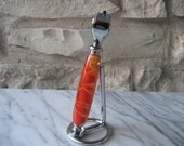 Razor Handle with Stand (Chrome)