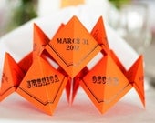 SAMPLE- Cootie Catchers- Origami Wedding MENU