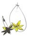 Giddy - Small Stained Glass Lotus Spinner - Yellow Flower Home Garden Decor Nature Yard Art Suncatcher Wire Teardrop Crystal (Made to Order)