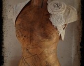 Ivory Silk Velvet Bridal Bolero