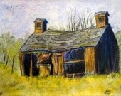 Old Barn, 16x20 original acrylic painting on canvas