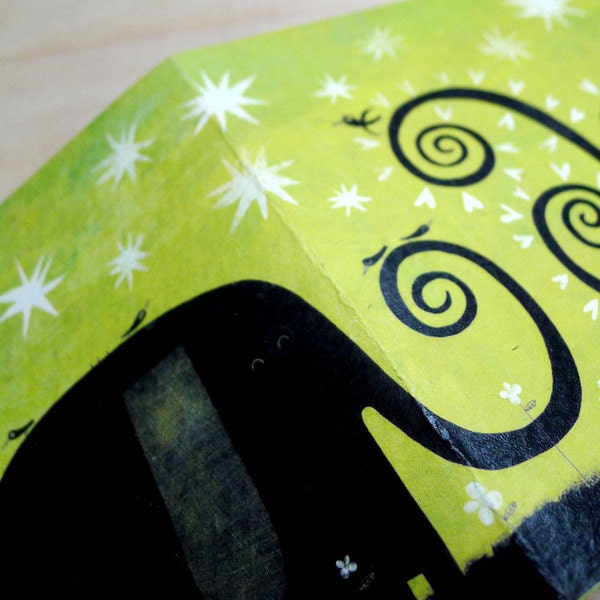Gif, art card, the elephant of hearts C134