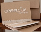 wedding congratulations card - exit343design