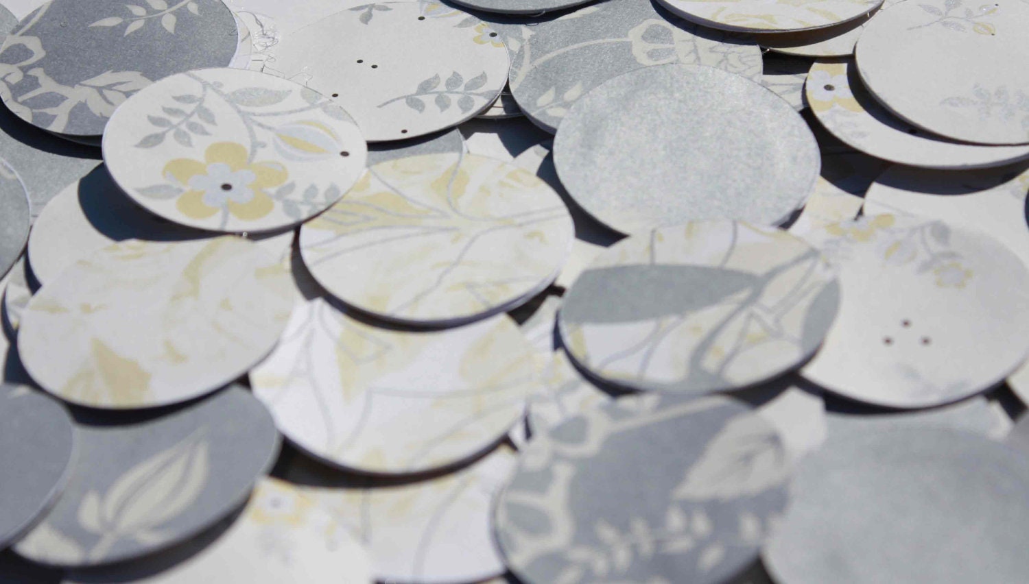 Paper garland - silver circle garland Il_170x135
