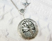Silver Locket Necklace - The ORIGINAL Silver TREE Of LIFE Locket - Jewelry by BirdzNbeez - Sister Wedding Birthday Bridesmaids Gift