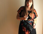 Megan Leone Black Leather Bracelet Handbag
