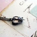 Turtle heart locket necklace. silver ox