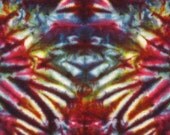 Grateful Dead Tie dye shirt short sleeve Psychedelic Crazy Laughing Dog Stained Glass hand dyed art by Big Blue Dyes size L large