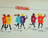 The Girlfriends Marathon Print- Featured in Women's Running Magazine Gift Guide