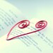 Squiggle Bookmarks, Set of 3, Wire Bookmark, Funky Bookmarks, Book Lover Gift, Teacher Gift, Metal Bookmarks, Lime Green, Red and Pink