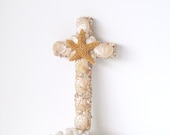 Seashell Cross Starfish and Abalones Pearl