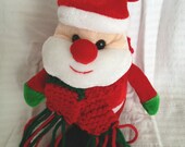 Adorable Santa Claus with Hand-knit Scarf