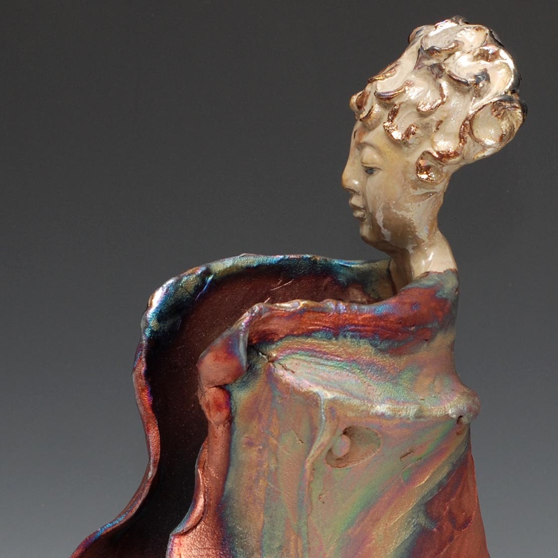 Standing Buddha Sculpture Vase With Open Arms