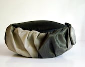 Vintage Pillbox Hat Gray Ombre Mid Century Fashion 1950s