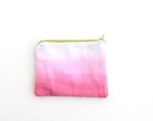 Bright pink dyed pouch