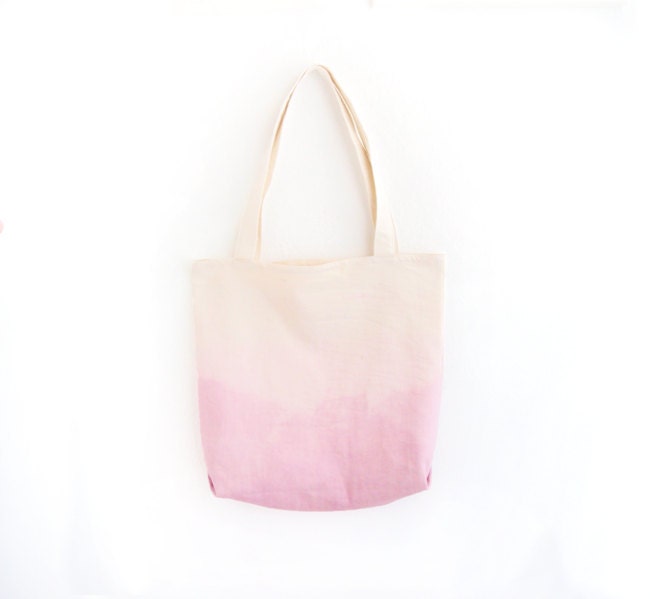 light pink dyed texture tote