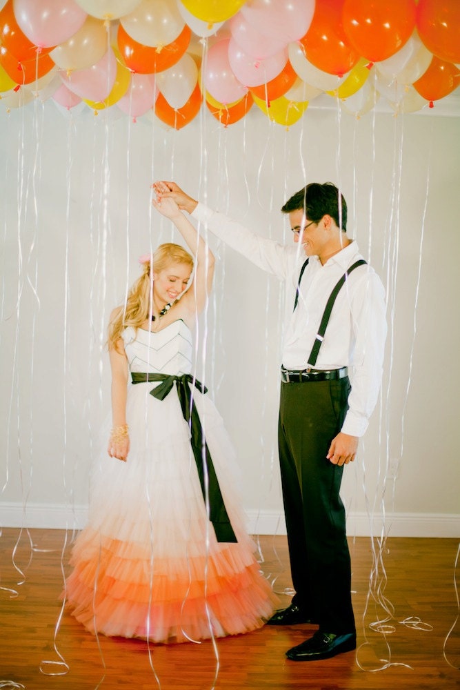 Full-Length Ombre Layered Skirt - Modern Monet
