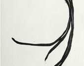 Chinese Long Beans Hand-printed Block Print