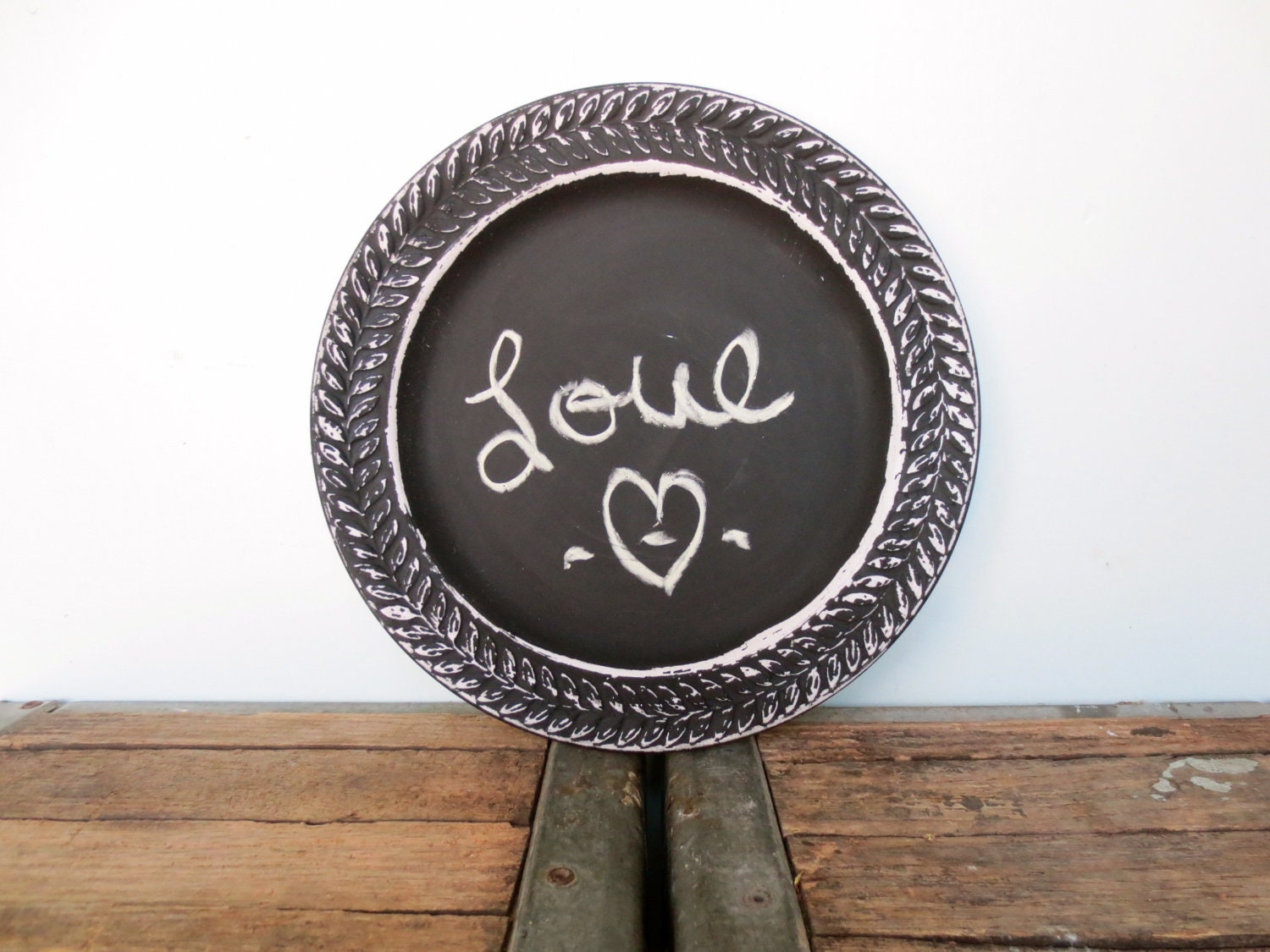 Rustic Chalkboard Sign // Vintage Chalkboard // Farmhouse CHIC // Chalkboard // Black // Shabby Chic // Cottage Wall Decor // Weathered