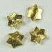 Gold Bali Vermeil Brushed Star Curved Wavy Potato Chip Disc Beads 10mm (10 pieces)