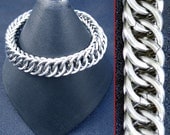 Men's Bracelet - SQUARE Steel Half Persian 4 in 1 - Metal Chainmaille Jewelry