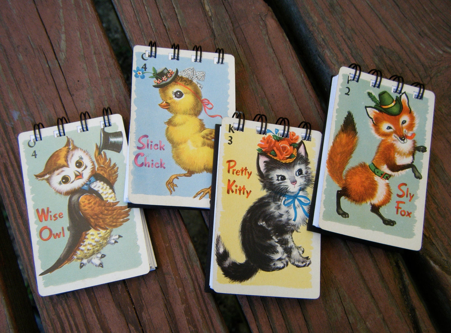 Very Vintage Animal Rummy Minibooks