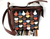 Bohemian muticlour bag with tassells