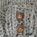 Woman's Slouch Hat, Knit, under 50, beanie Oatmeal, Chunky, beret, winter, vegan