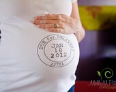 PRINTABLE ONLY Maternity due date do it yourself tummy stamp