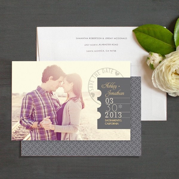 PostMark Save The Date Destination Wedding