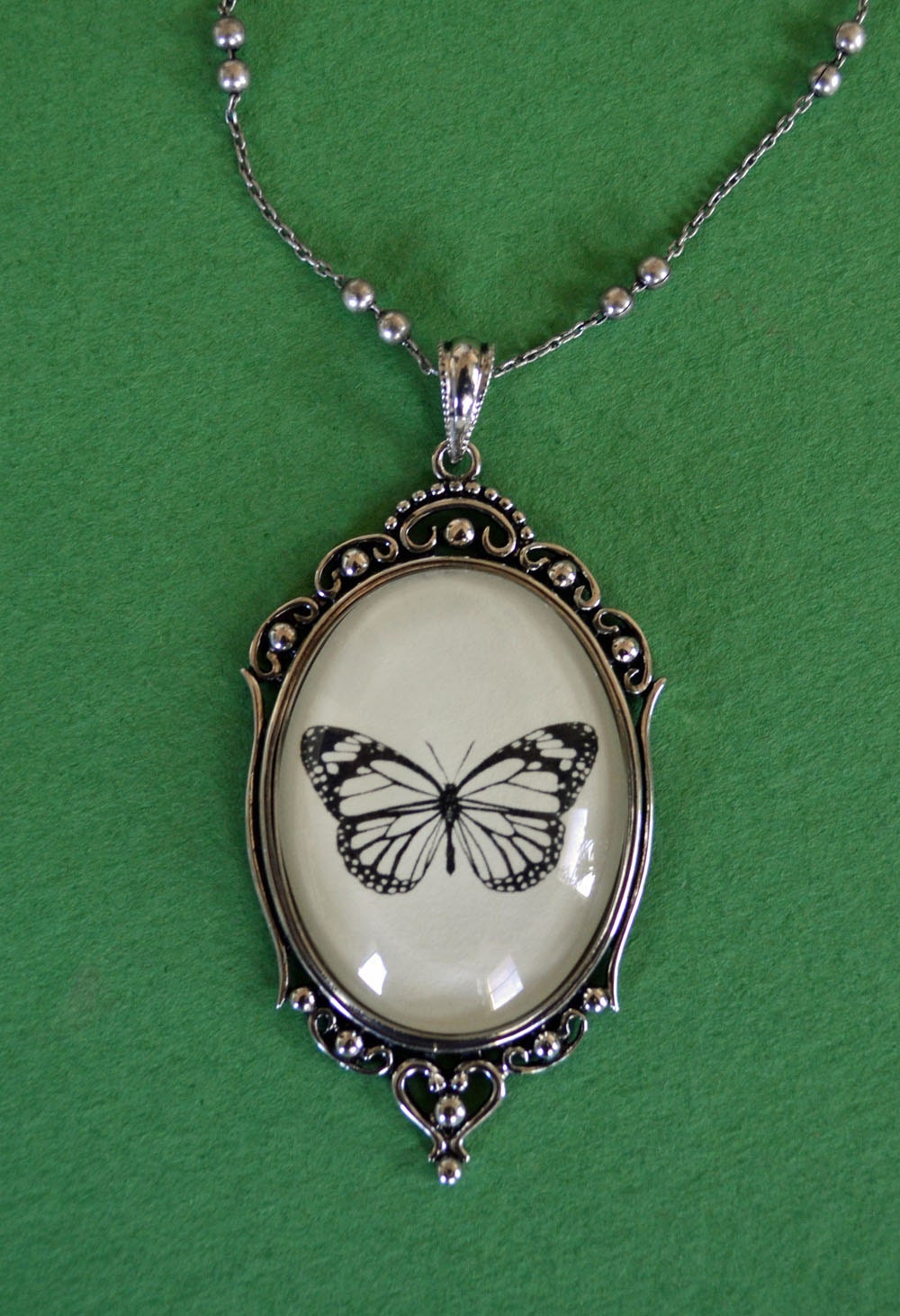 SALE 20% OFF // Coupon code: SALE20 // Butterfly Necklace, pendant on chain
