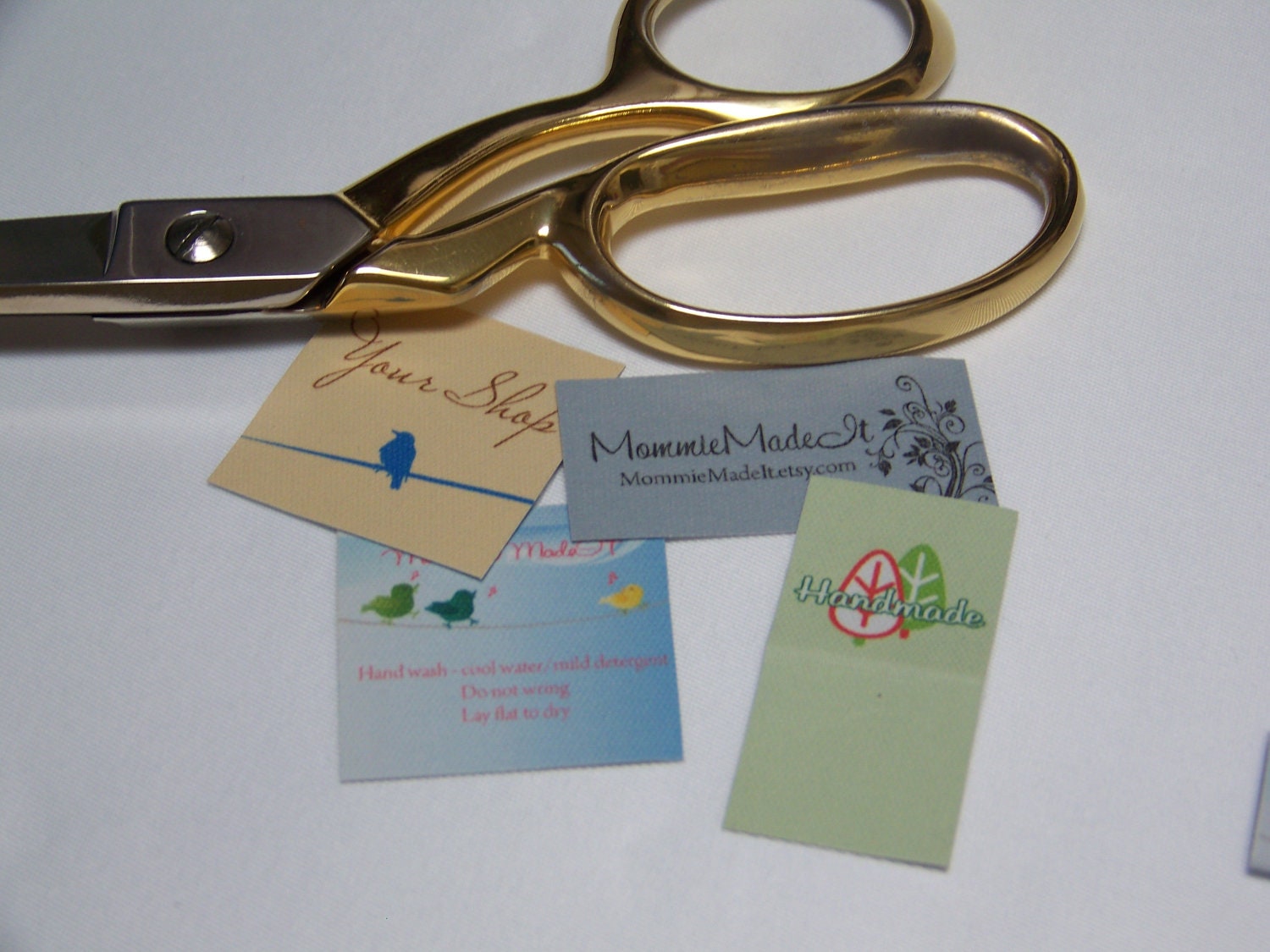 Clothing Labels - 120  Hand Crafted Sew On Cotton Fabric Clothing or Accessory Labels - LOTS of Designs - NO Extra Charge for Proof
